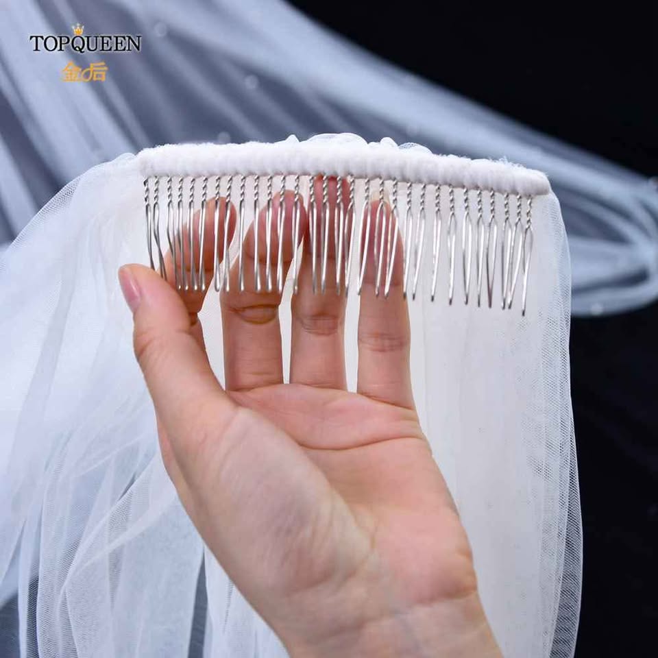 Pearl Detail Cathedral Veil - 118 inches