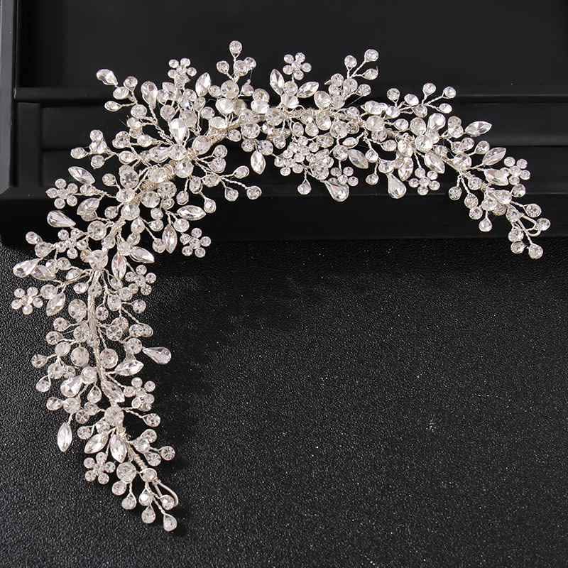 Silver and Crystal Bridal Headpiece