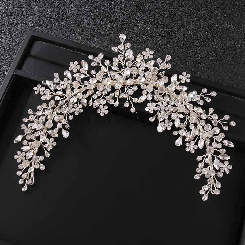 Silver and Crystal Bridal Headpiece