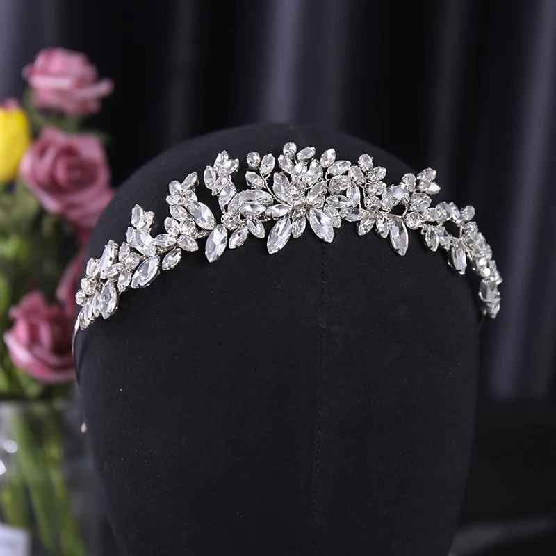 Silver Rhinestone Headband - For Wedding, Pageant, Quinceanera, etc.