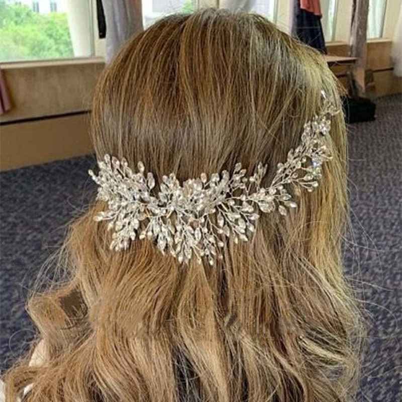 Silver and Crystal Bridal Headpiece