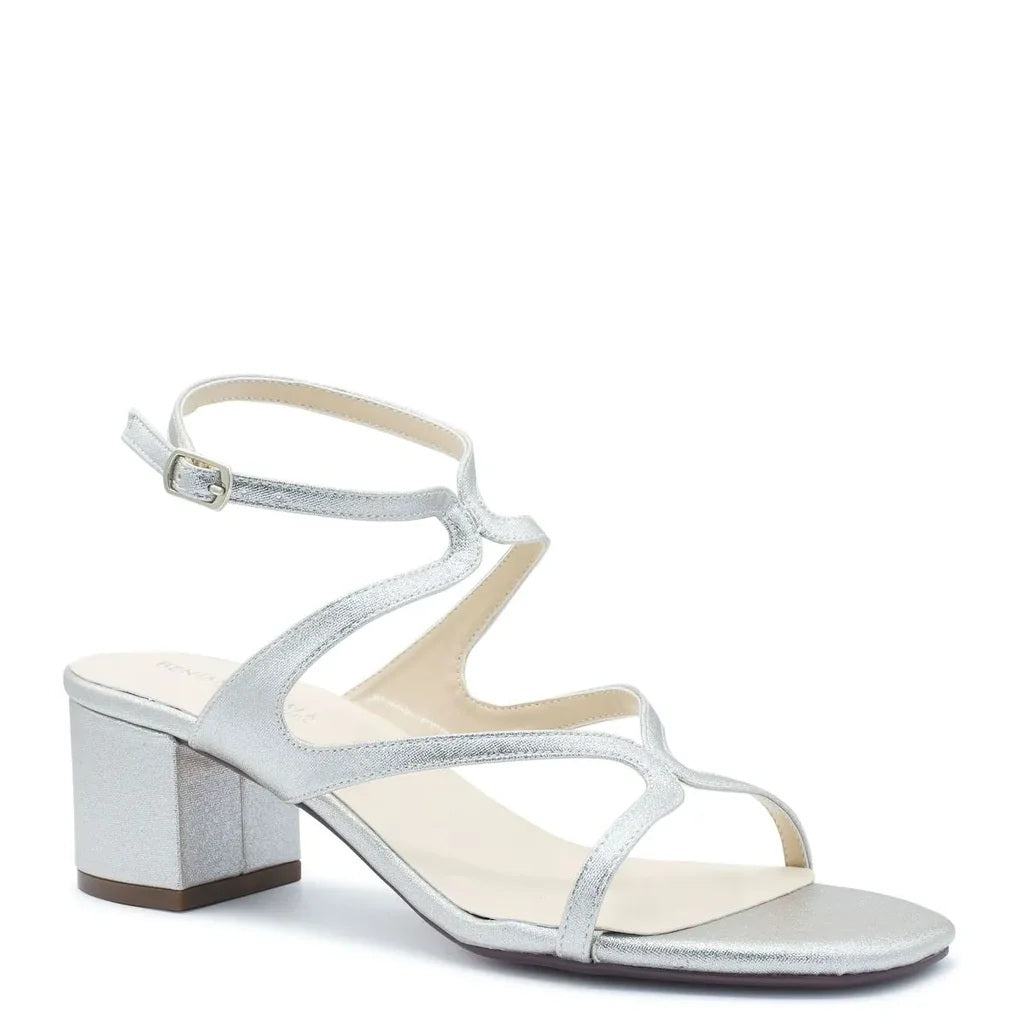 Cora from Touch Ups Silver Shimmer and Champagne Shimmer Dress Sandals